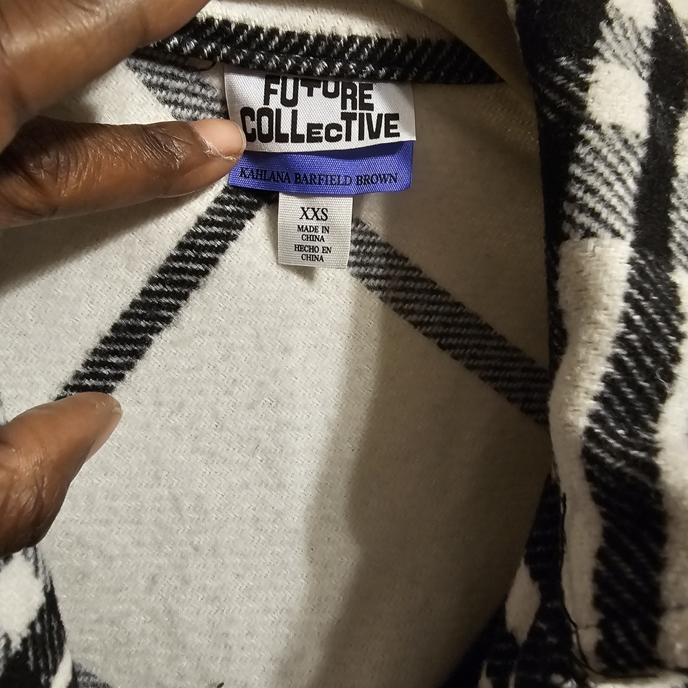 Black and White Plaid Sweater
